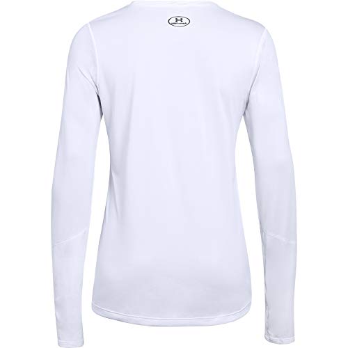 Under Armour Locker Long-Sleeve T-Shirt, White (100)/ Graphite, Medium