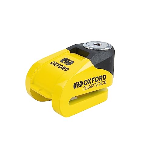 OXFORD LK265 - Quartz Disc Lock, Yellow/Black, 6mm
