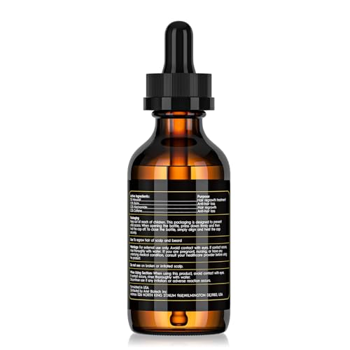 5% Minoxidil Hair Growth Oil for Men and Women &ndash; Extra Strength Hair Regrowth Serum, Topical Treatment for Hair Loss, Supports Thicker, Healthier Hair & Beard Growth, 2.11 fl oz