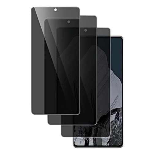 Film anti-espion Google Pixel 8A verre trempé 9H Lot de 3 protections