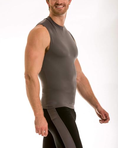Insta Slim Men's Sleeveless Crew Neck Compression T-Shirt4