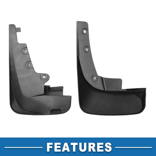 Image of Mud Flap Splash Guard with Mount Accessories Front & Rear Side Mud Guard for Ford Edge SE Sport 2019-2022 (Set of 4)