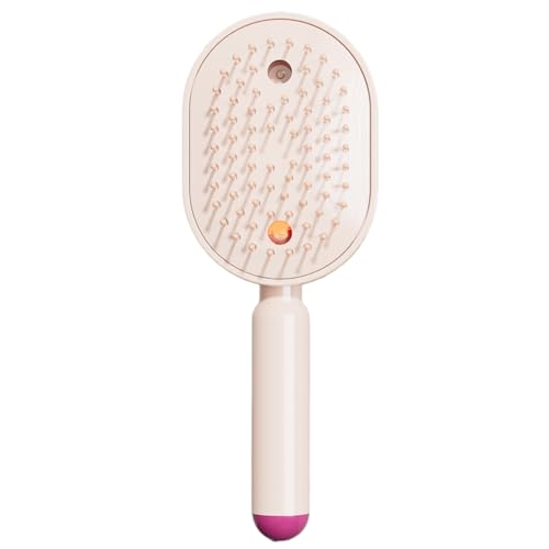 Cepillos de pelo húmedo para mujer, herramienta de cepillado de peine vibratorio | con luz eléctrica cepillo de pulverización con cojín de aire | para mujeres y niñas, hogar, spa, limpieza, aseo