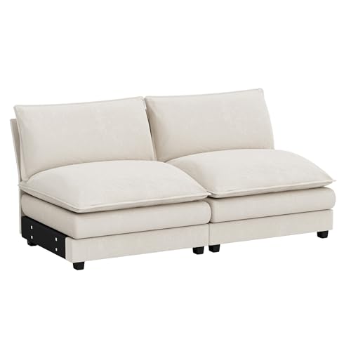 Homall Modular Sectional Sofa, Sofa Couch with Reversible Ottoman, DIY
