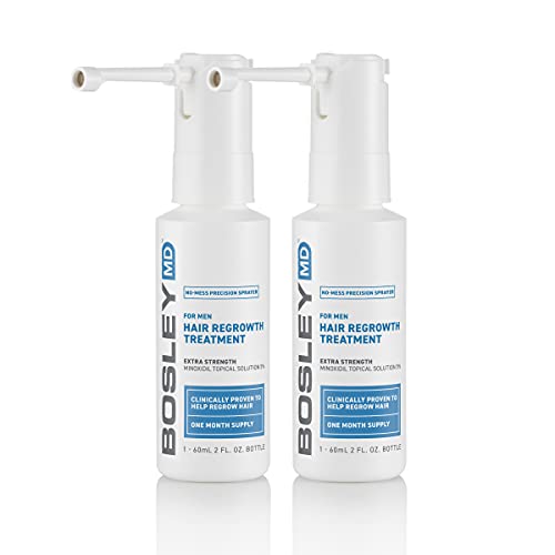 Bosleymd Men's Minoxidil No-Mess Sprayer, Extra Strength, 2 Fl Oz (2 Count) #TOP4