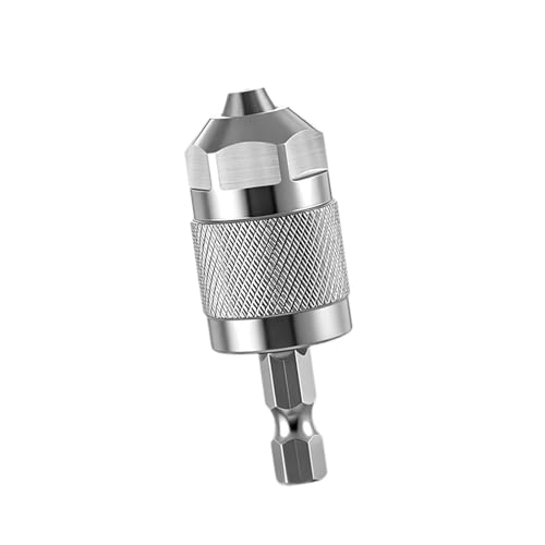 Adaptador de Portabrocas SDS Plus a Hexagonal 1/2' (13mm) - Compatible con Bosch, Makita, Dewalt, Hilti - Acero de Alta Resistencia- Plata