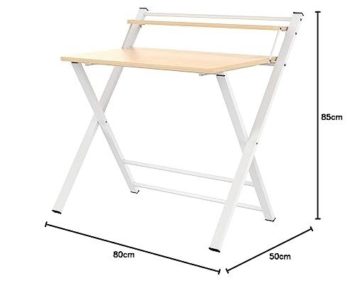 InnoFur Mahogany Meleti Folding Study Desk|Foldable Office Table|Adjustable Laptop Cum Computer Table Big (Regular,Beige), - Image 3