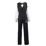 Persona Heiwajima Shizuo Cosplay Costume Bartender Dairy Uniform Full Set (XXL)