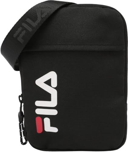 FILA LAKSAR Flat verticalX Sac à bandoulière unisexe Noir, Noir