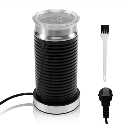 Lonrtesw Espumador Automático de Leche Caliente y Fría Máquina de Café Capuchino Eléctrico con Forma de de Café A Juego Enchufe Europeo