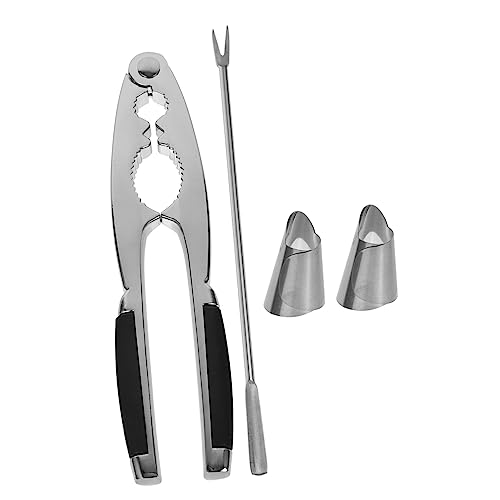 BEBEMOKO ステンレススチール製くるみ割り器ツール クルミ殻開けプライヤー ポータブルナットオープナー 家用キッチンナッツクラッカー