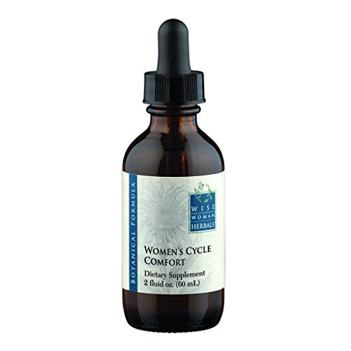 Wise Woman Herbals - Womenâ€™s Cycle Comfort - Organic & Non-GMO Support for Female Menstrual Cycles & PMS - Promotes Ease, Comfort and Mood Balance - Liquid Extract for Greater Bioavailability (2oz)