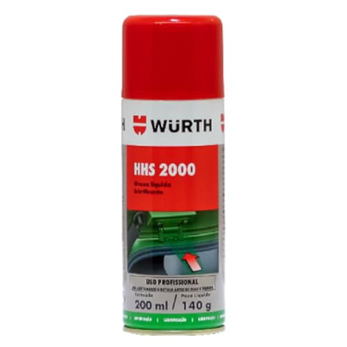 Graxa Líquida Spray 200ml Wurth HHS 2000 HHS 2000