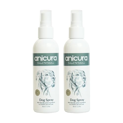 Anicura Dog Spray - instant relief for itchy dry skin & allergies. Helps reduce scratching licking & discomfort. Gentle natural care for small medium & large dogs. Bundle Value (2 × 100ml pack)