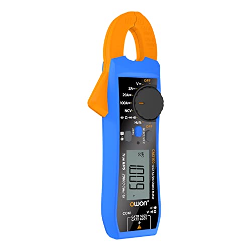 Image of OWON CM2100 Mini Digital Clamp Meter 100A AC DC Current Voltage True RMS Pliers Ammeter Resistance, Capacitance, Diode Tester Multimeter