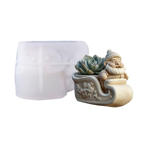 Silicone Christmas Planter Mould for Resin Jewelry and Candle Making