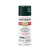 Rust-Oleum 7733830 Stops Rust Spray Paint, 12 oz, Gloss Dark Hunter Green