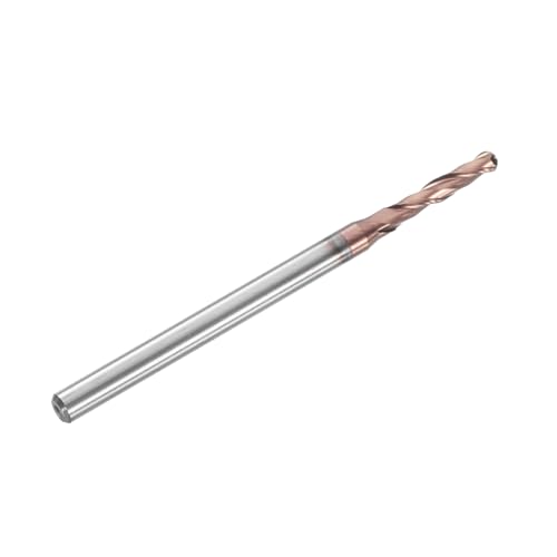 Image of HARFINGTON Ball Nose End Mill 2 Flute 3 /32 inch Diameter 1 /8 inch Shank Tungsten Carbide Uncoated Spiral CNC Router Bits 1 /2 inch Cutting Length Single End Ball for Carving Engraving Grinding