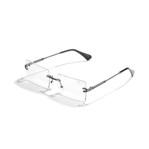Image of SAM AND MARSHALL HARPER Eyeglass I Light Weight Frames I Rectangle Shape I Sheet Metal Frames I Prescription Friendly I Men & Women