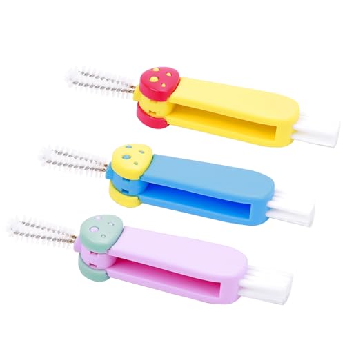 Escova de garrafa multifuncional 3 em 1 escova de limpeza de tampa de copo escovas de limpeza de fen