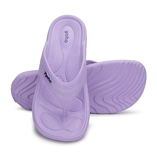 Image of YOHO Drizzle Soft Slippers for Women, Mild Acupressure, Lightweight, Anti Skid & Slip, Diabetic Footwear for Woman, Home Wear Bathroom Chappal for ladies | Waterproof Monsoon & Rainy Footwear