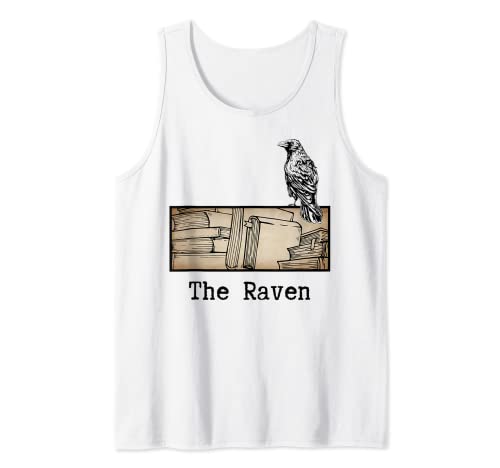 Dark Academia Aesthetic The Raven Cuervo Soft Grunge Libros Camiseta sin Mangas