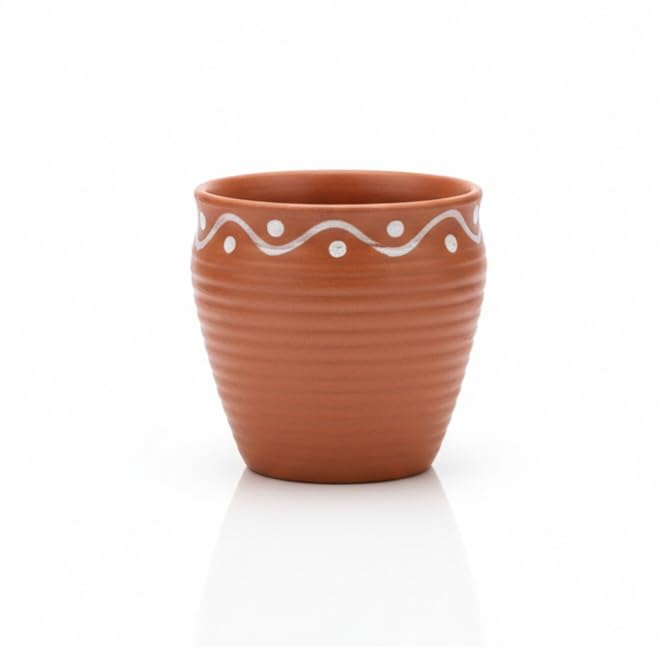Handcrafted Terracotta Tea Kulhar | Matt Finish Earthen Tea Cup | Traditional Clay Kulhad for Tea & Coffee