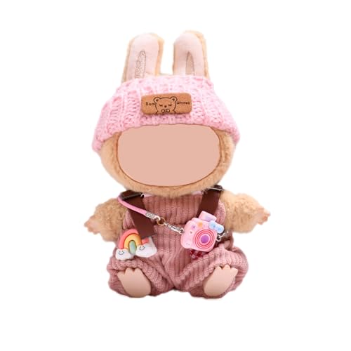 Ropa a Juego para el Juguete de Peluche Labub de 17 cm, posición sentada y de pie, muñeca de Peluche no incluida (A)
