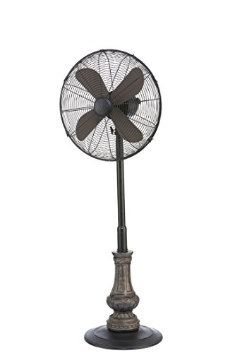 DecoBREEZE Pedestal Fan Adjustable Height 3 Speed Oscillating Fan, 16 In, Harrison