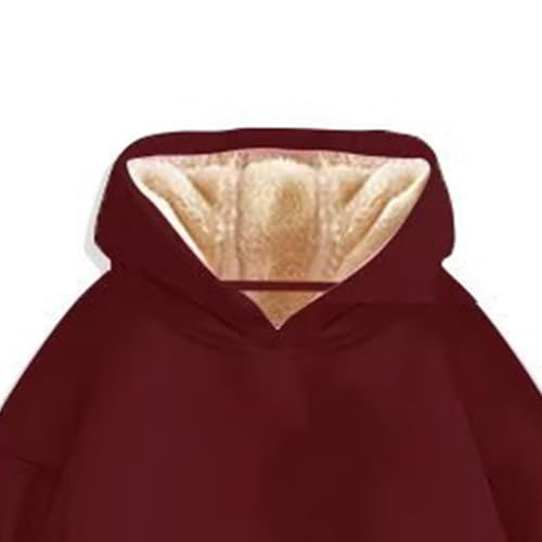 Kids Fleece Lined Hoodies Joggers Set Thick Warm Pullover Sweatshirt Sweatpants 2pc Sweatsuits for Boys Girls Winter2