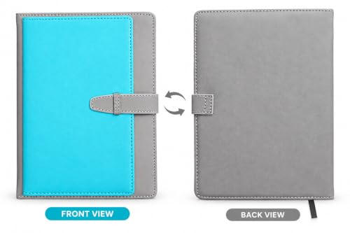 Image of AccuPrints Diary Grey Green Hard Bound A5 or 5.8 * 8.3 inches Notebook Diary with PU Leather Belt Lock Pages 200 for Office (Grey Green)