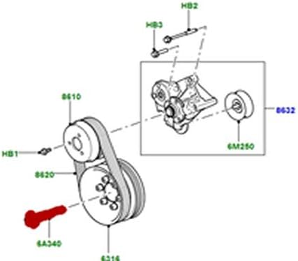 Miniatura 4 de GENUINE LAND ROVER PERNO CIGÜEÑAL POLEA RANGE ROVER LR4 RANGE ROVER SPORT DISCOVERY VELAR LR011952