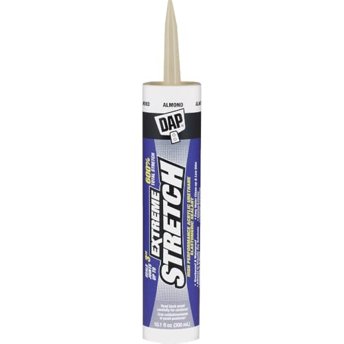 DAP Extreme Stretch Acrylic Urethane Premium Elastomeric Sealant, Almond, 10.1 Oz (7079818717)