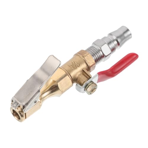 SEWOART Efficient Tire Maintenance Quick Inflation Switch Metal Air Chuck Clips on Tire Inflator Sturdy Construction Dust Removal Tool