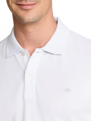 TOM TAILOR Herren Basic Poloshirt 1016502, 20000 - White, S – Ansicht 5