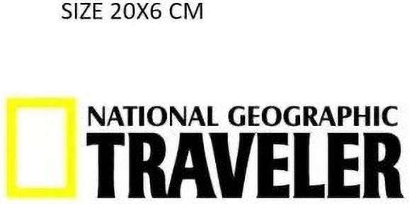 Avsarachna National Geographic Traveller Car Sticker (20x6 CM) - Black Color, Durable & Weatherproof, Ideal for Cars, Laptops & Travel Gear-image-26