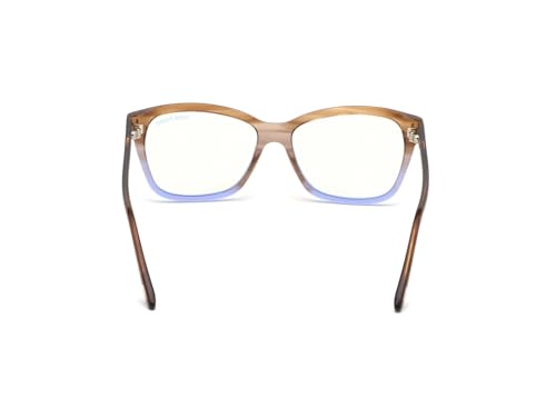Image of Tom Ford Eyeglasses FT 5597 -F-B Asian fit 047 Shiny Striped Champagne W. Gradie
