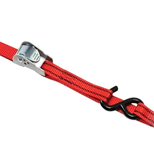 PROGRIP 412420 Medium Duty Cargo Tie Down Strap with Webbing and S-Hook: Aero Design Cambuckle, 6' x 1" (Pack of 2) #1