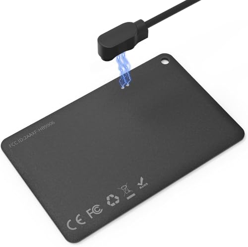 Cargador para tarjeta WAFTING Wallet Tracker Lamshaw cable de carga magnética negro de 100 cm