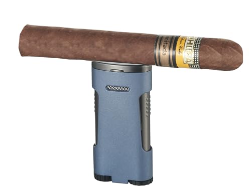 Encendedor Visol Blaze Azul Tripla Llama Pirámide miniatura 3