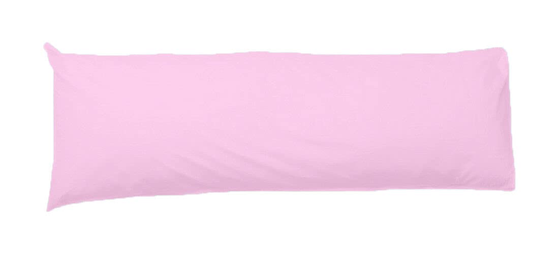 Bolster Pillowcases 100% Polycotton Blend product 4.6 Feet (54"), Pink