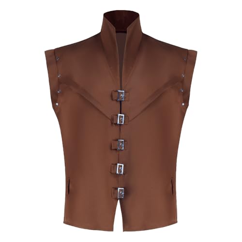 Image of Adult Renaissance Vest Men Sleeveless Jacket Gothic Waistcoat