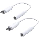 TOMPOL type-c to 3.5mm イヤホンジャック 変換アダプタ 2個 ハイレゾ音質 音楽対応/ビデオ/通話/オンライン会議/音量調整 usb 3.5mm 変換 高耐久性 タイプc イヤホン 変換 Phone15シリーズ/タブレット/Android/Type Cなどの機器に対応