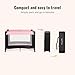 Dream On Me Nest Portable Playard , Award-Winning Lightweight Travel Playpen for Baby. Quick Fold, Mesh Sides, Foldable Mattress Pad, No-Tool Assembly, Meets ASTM/CPSC Standards -Pink