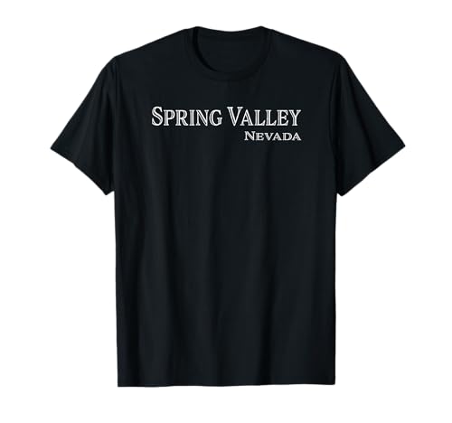 Retro Spring Valley Nevada Camiseta