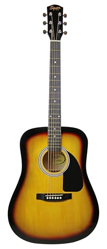 Squier SA-150 Dreadnought Acoustic Guitar, Sunburst
