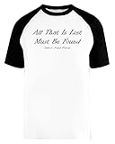 All That is Lost 2 - Subjectfound Unisex Hombre Mujer Béisbol Camiseta Blanco Mangas Cortas Unisex Baseball T-Shirt