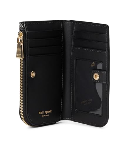 Image of kate spade new york Women's Devin Pebbled Leather Small Slim Bifold Wallet