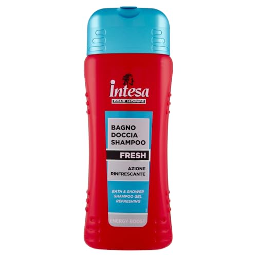INTESA POUR HOMME | Duschgel Shampoo Ginseng, Revitalisierend, mit Ginseng, 500 ml
