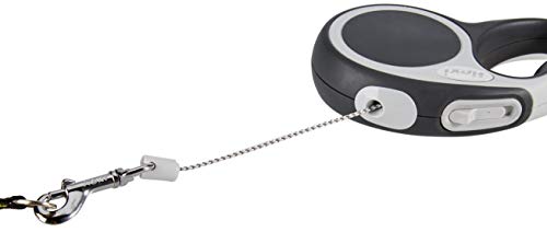 flexi Roll-Leine Vario XS Seil 3 m anthrazit für Hunde, Katzen und Kleintiere bis max. 8 kg